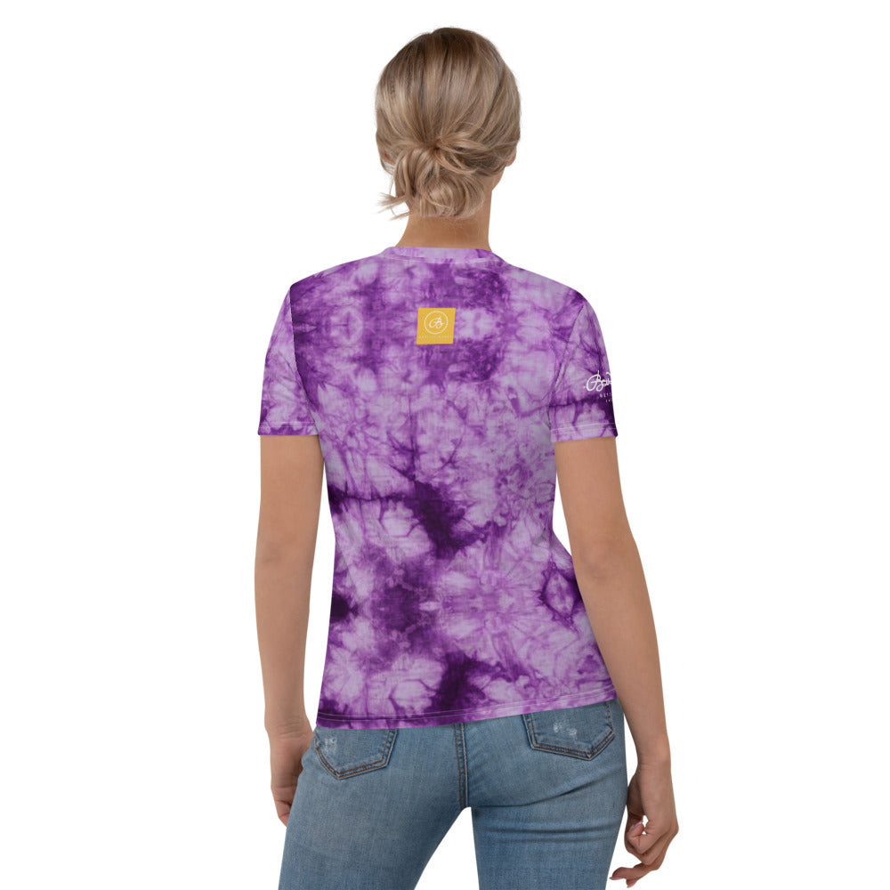 Purple Tie Dye Women's T-shirt