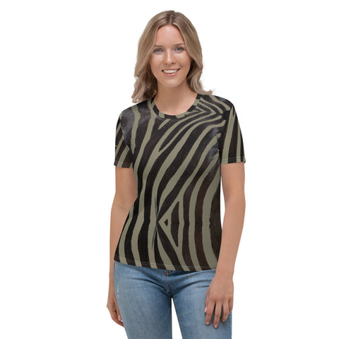 Khaki Zebra Women's T-shirt