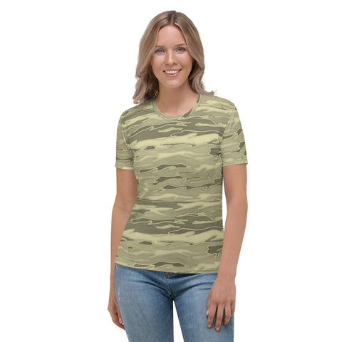 Khaki Lava Camouflage Women's T-shirt