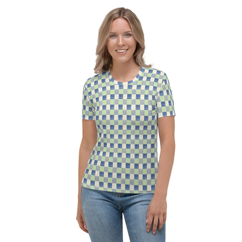 Checkerboard Plaid Women's T-shirt