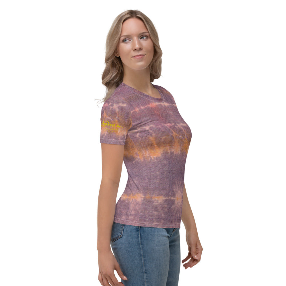 Purple Sunset Tie Dye Women's T-shirt