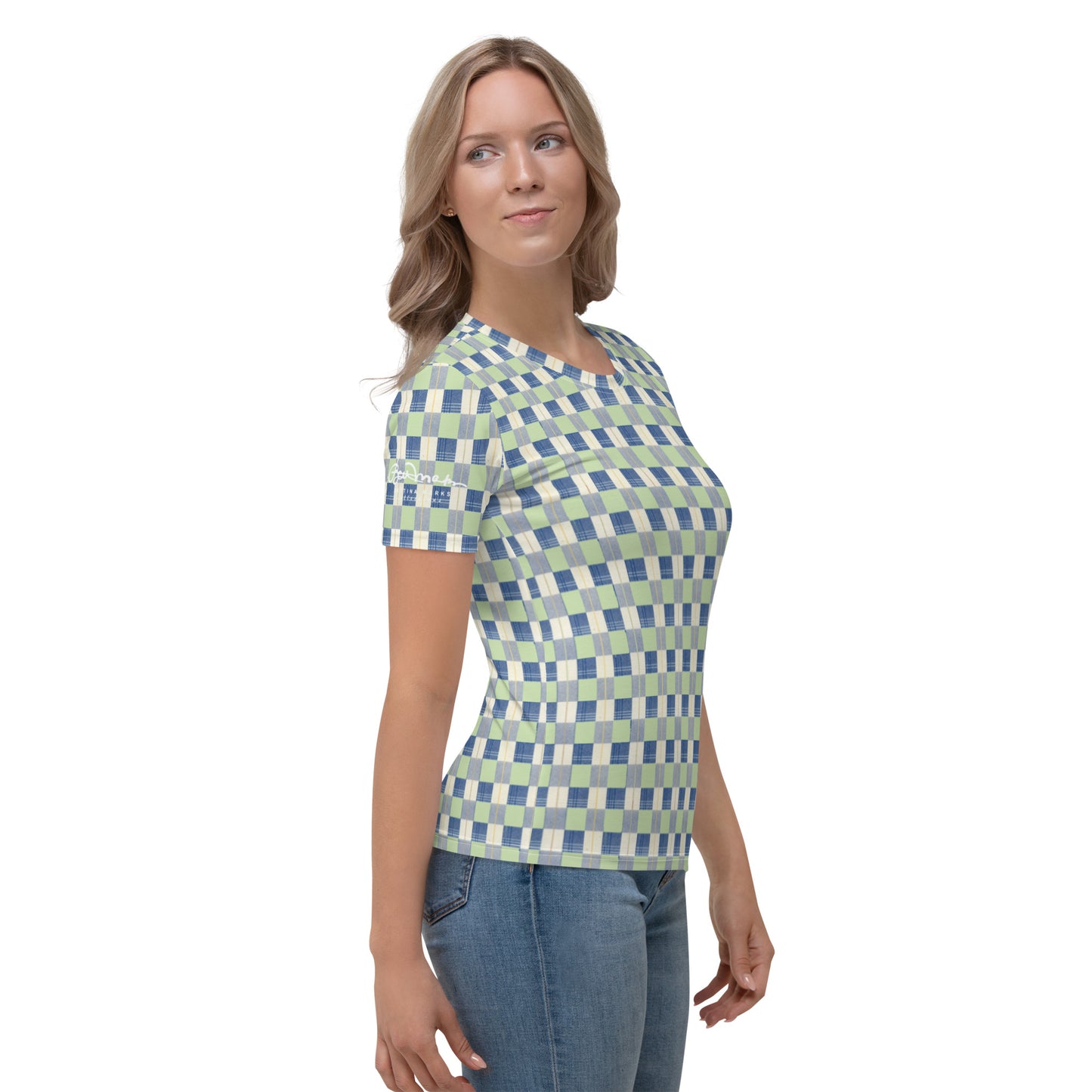 Checkerboard Plaid Women's T-shirt