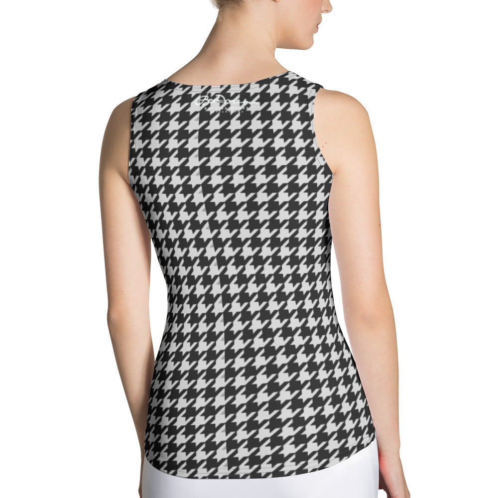 B&W Houndstooth Tank Top