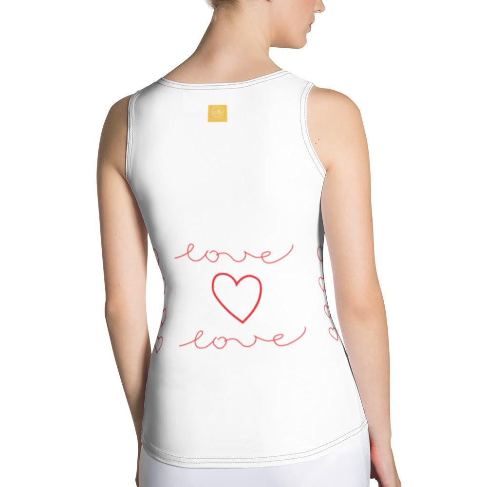 Love Sublimation Cut & Sew Tank Top