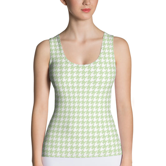 Butterfly Houndstooth Tank Top