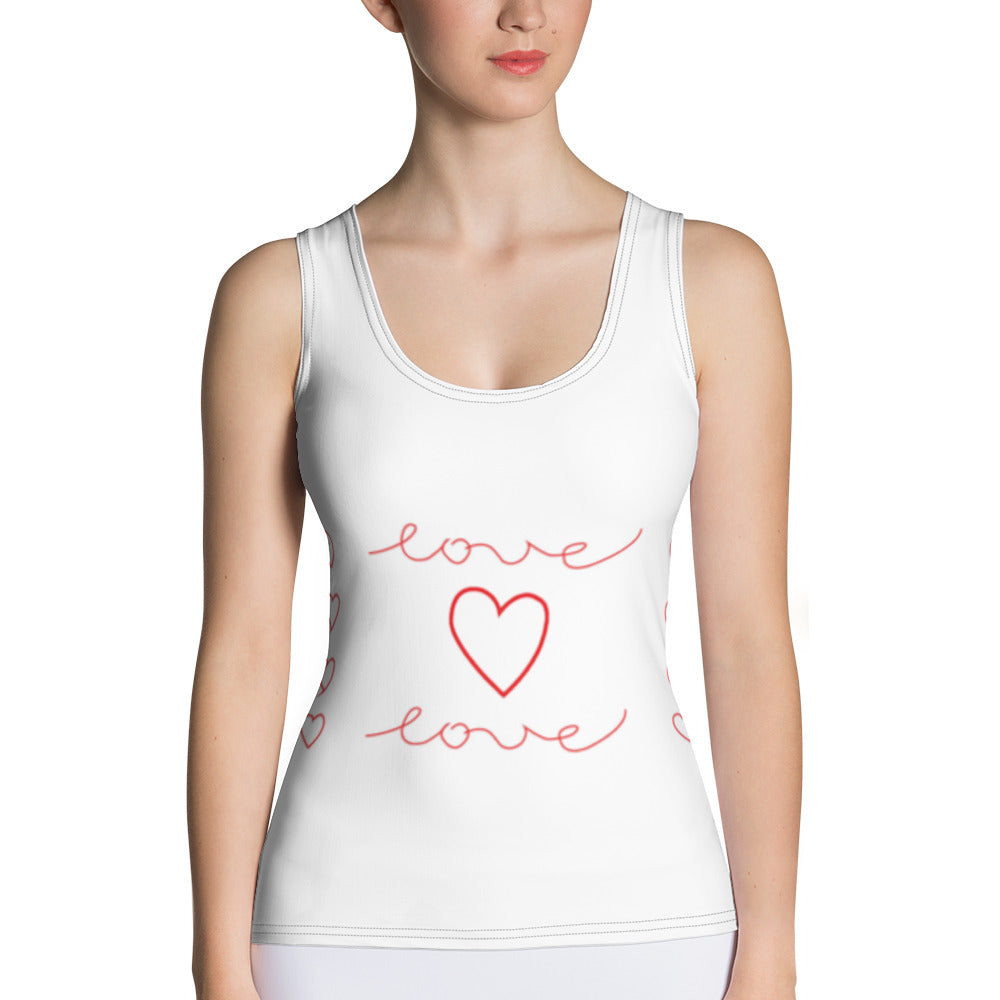 Love Sublimation Cut & Sew Tank Top