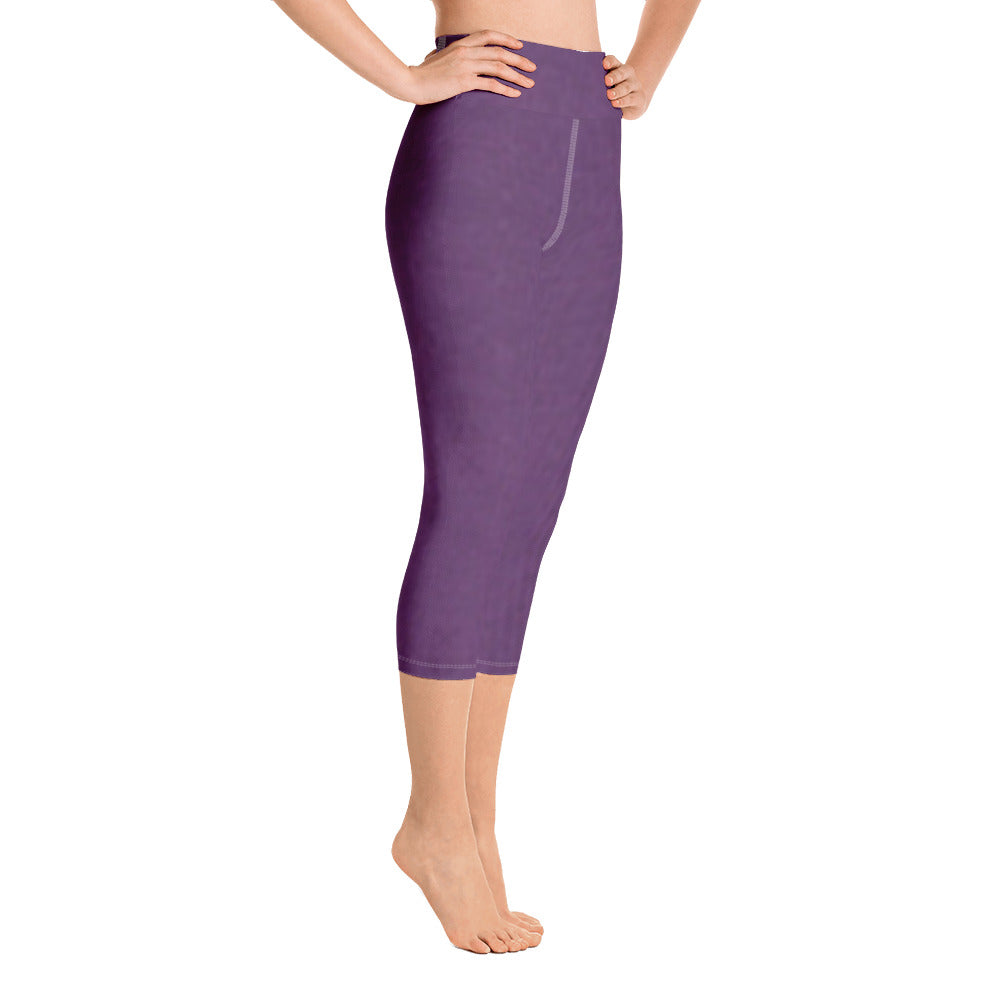 Royal Purple Yoga Capri Leggings