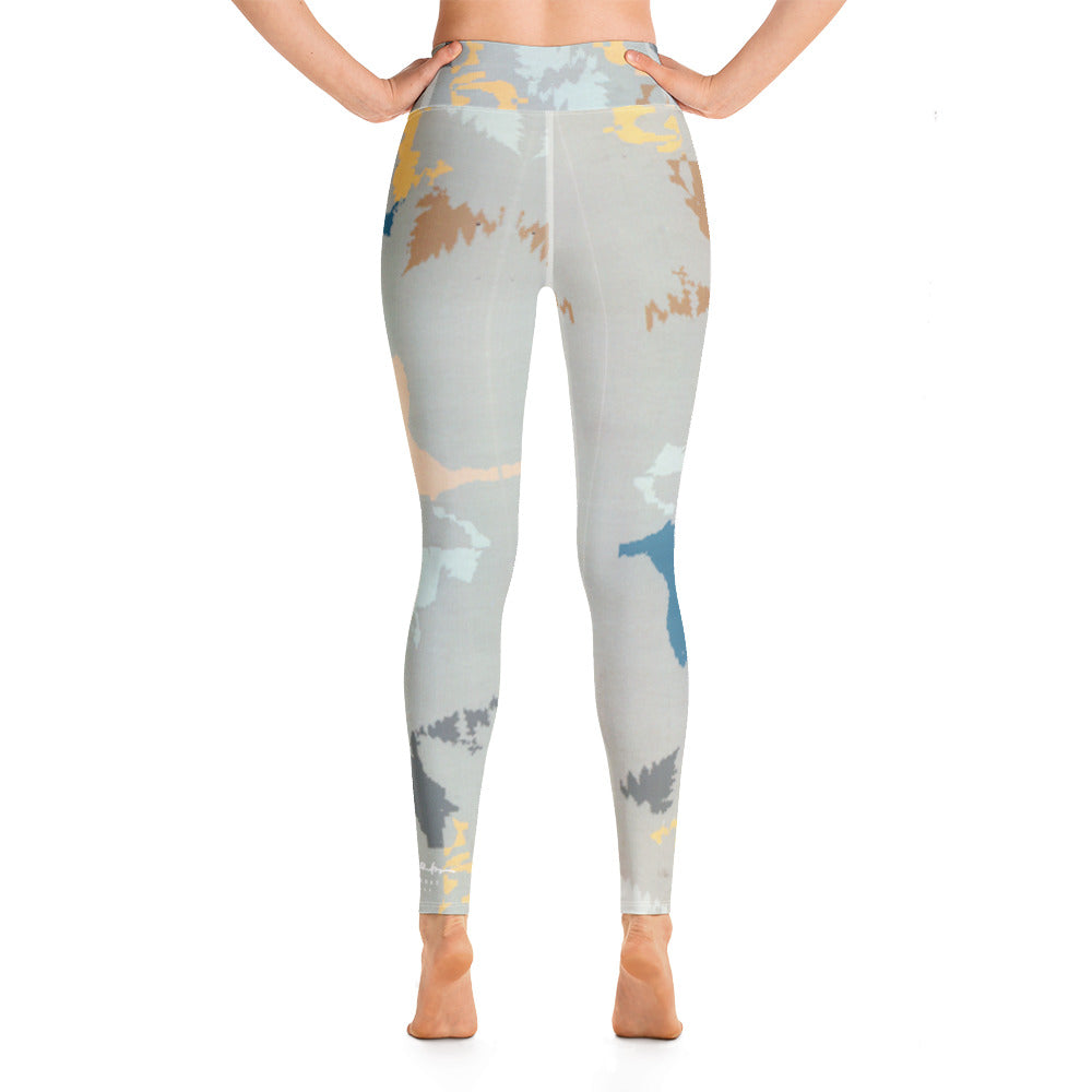 Abstract Forest Yoga Leggings