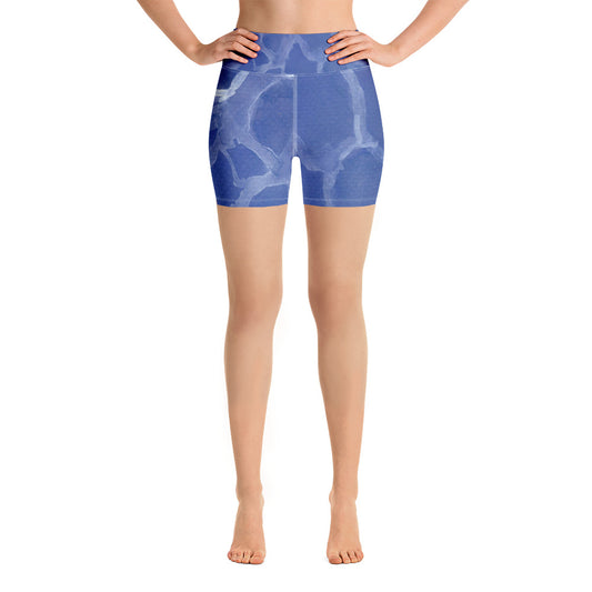 Blue Pool Yoga Shorts