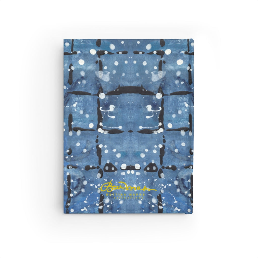 Blu&White Dotted Plaid Journal