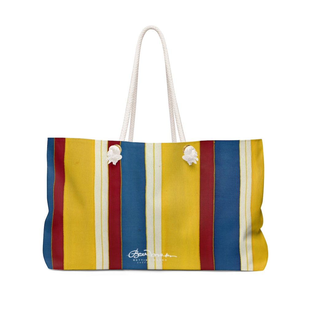 Riviera Stripe Weekender Bag