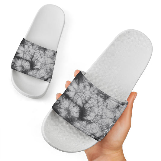 Grey Tie Dye Slide Sandal
