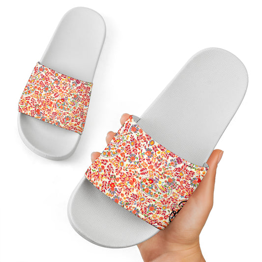 Retro Paisley Slide Sandal