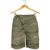 Green Army Camouflage Mens Shorts