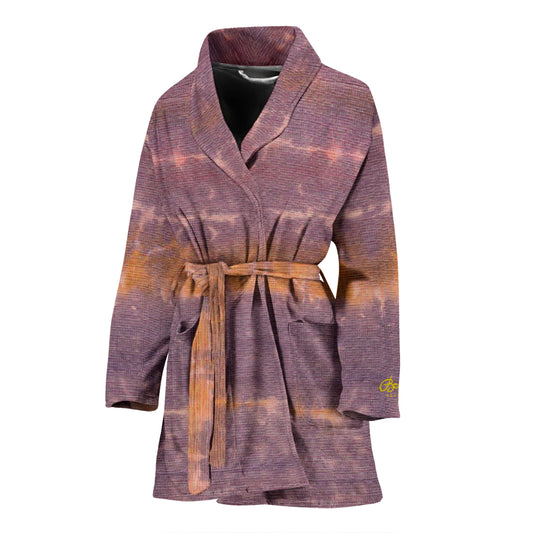 Purple Sunset Tie Dye Bath Robe - Women