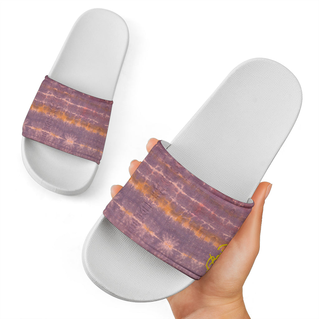 Purple Sunset Tie Dye Slide Sandal