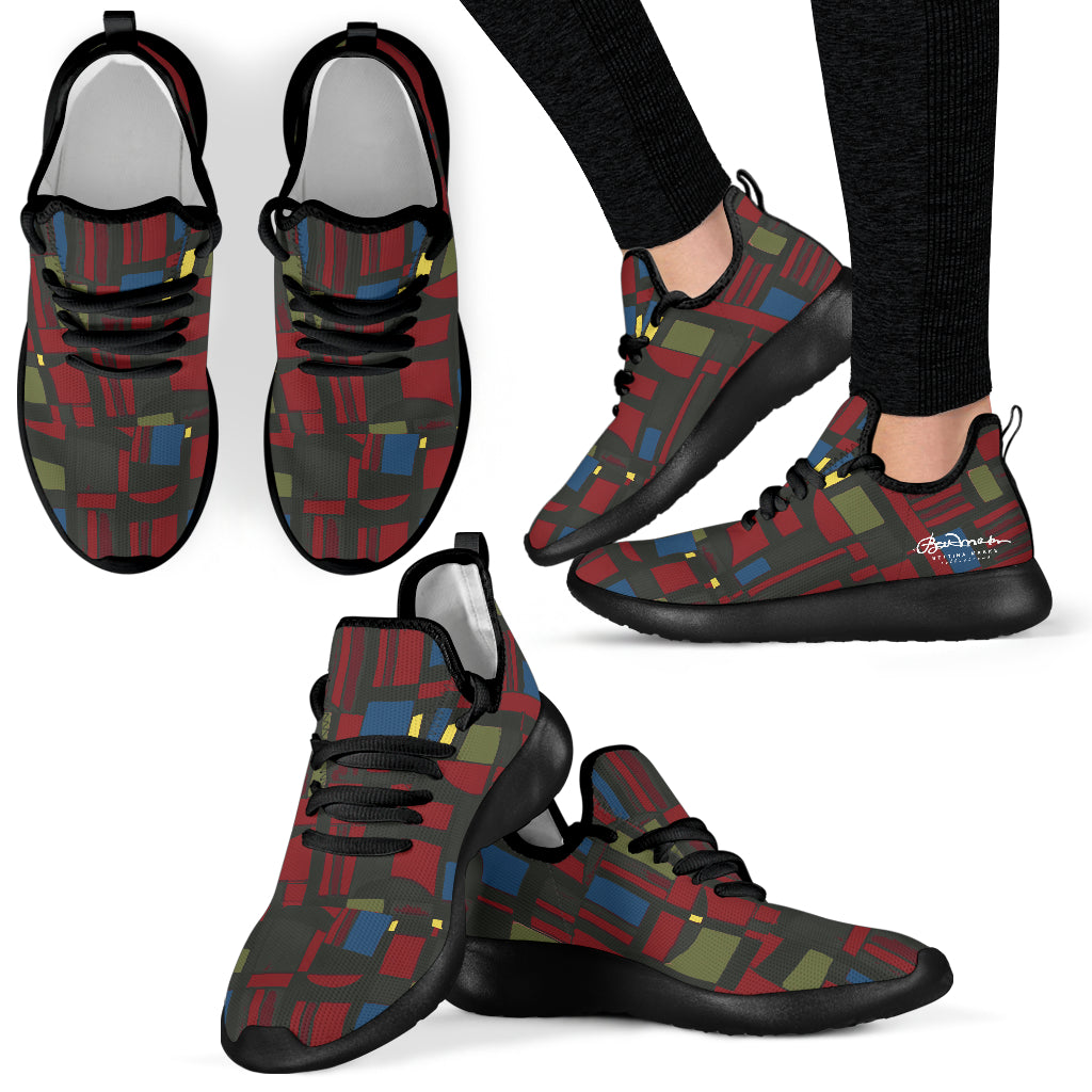 Spirited Geo Mesh Knit Sneakers