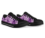 Purple Tie Dye Low Top Sneakers