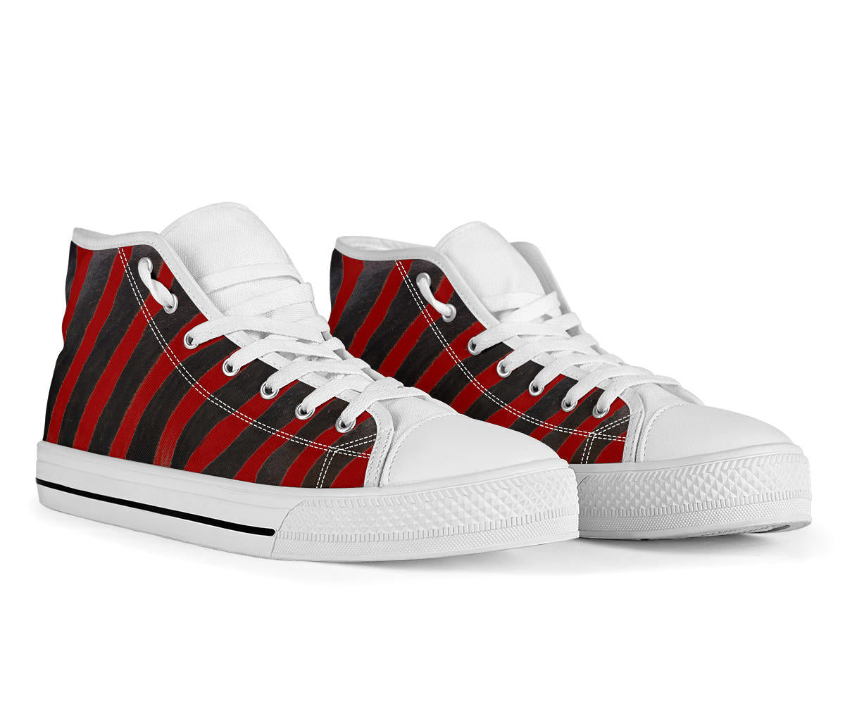 Red Zebra High Top Sneakers