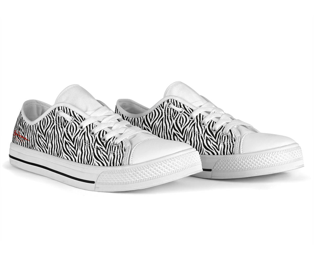 Zebra Low Top Sneakers