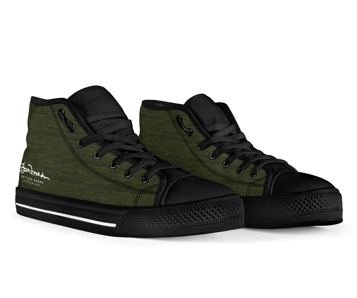Army Camouflage Lava High Top Sneakers