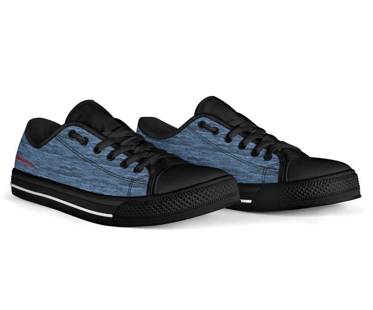 Blue Camouflage Lava Low Top Sneakers