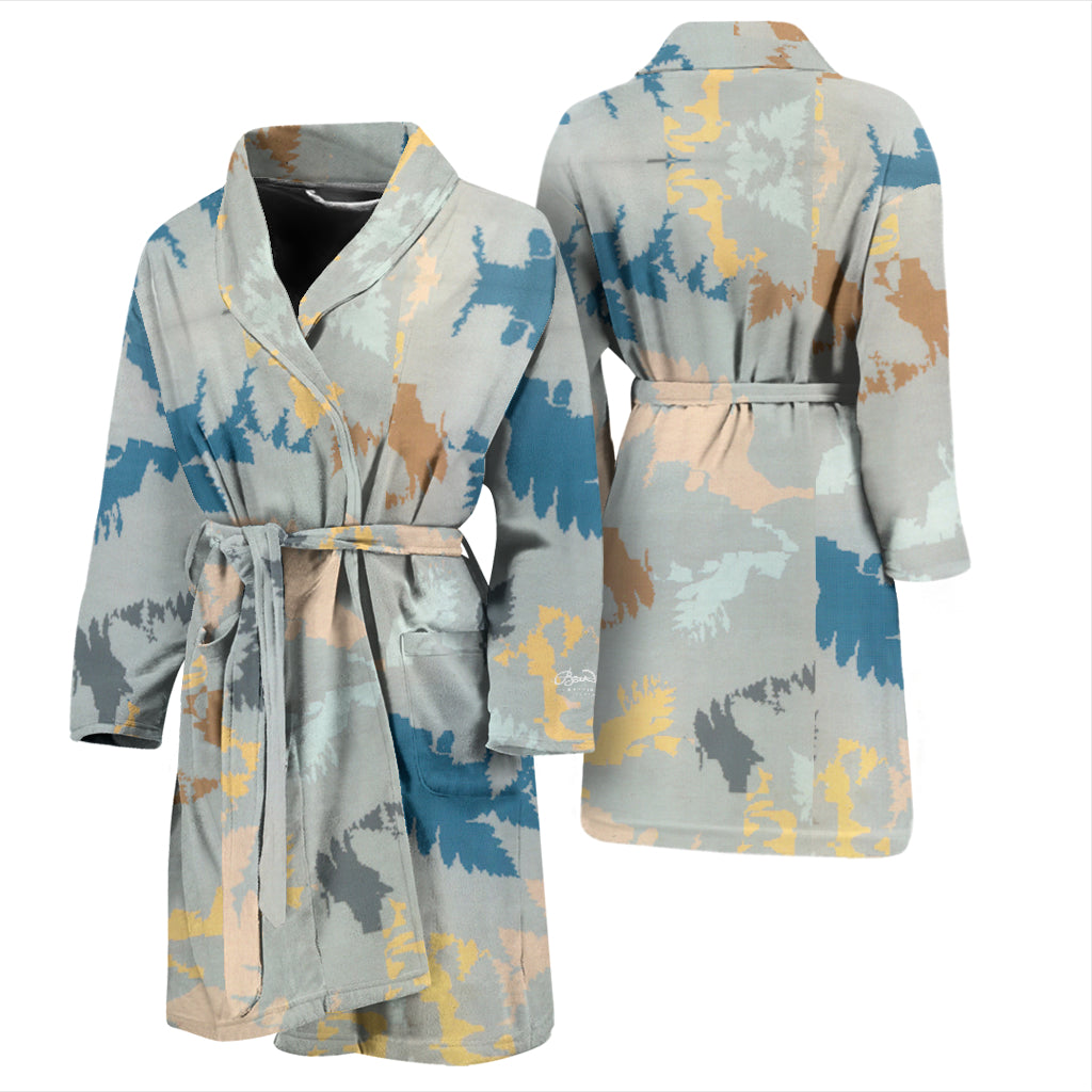 Abstract Forest Bath Robe - Men