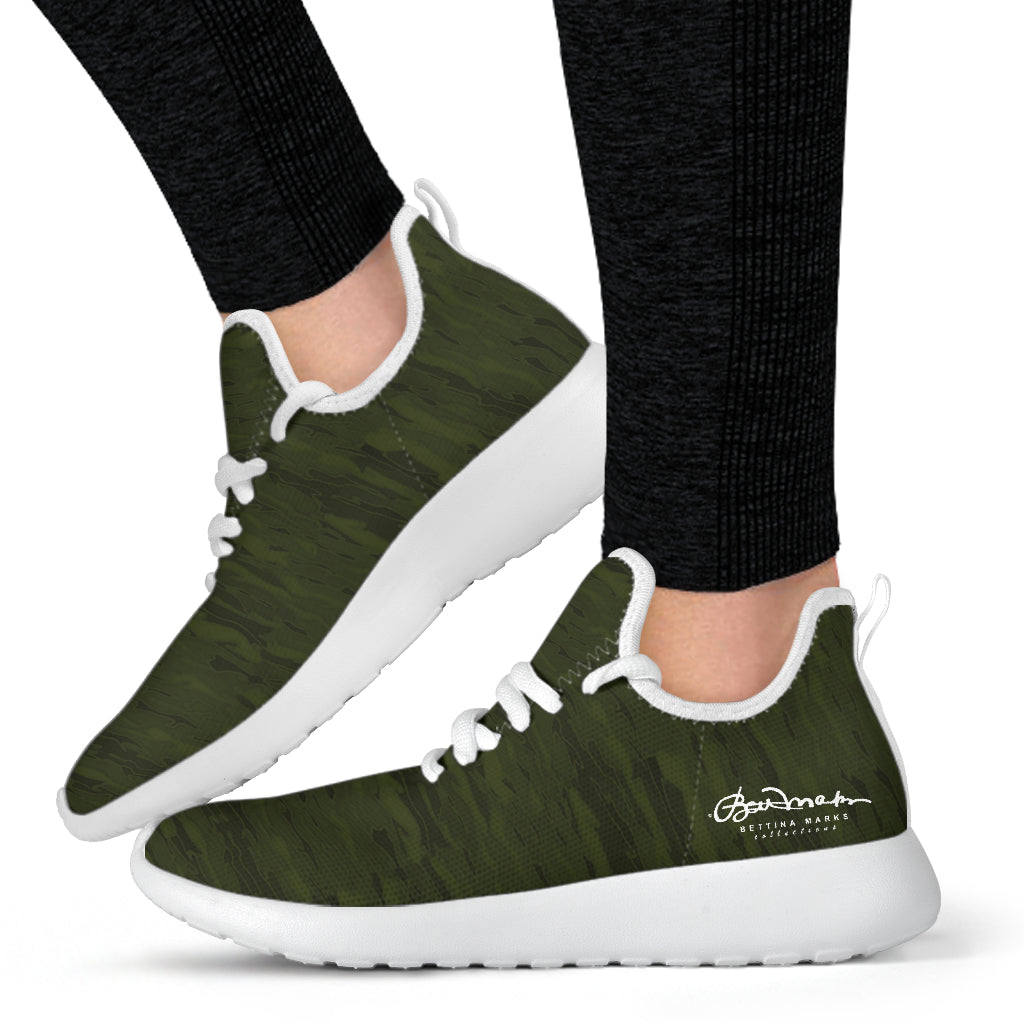 Army Camouflage Lava Mesh Knit Sneakers