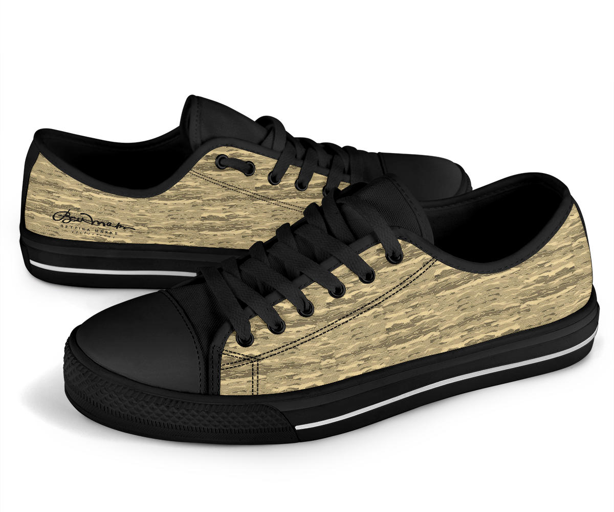Sand Lava Camouflage Low Top Sneakers