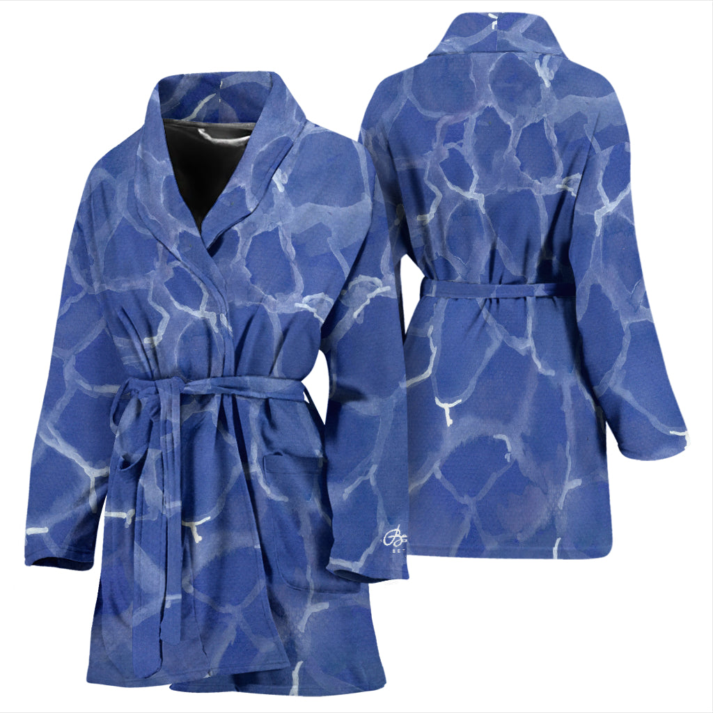 Blue Pool Bath Robe - Women