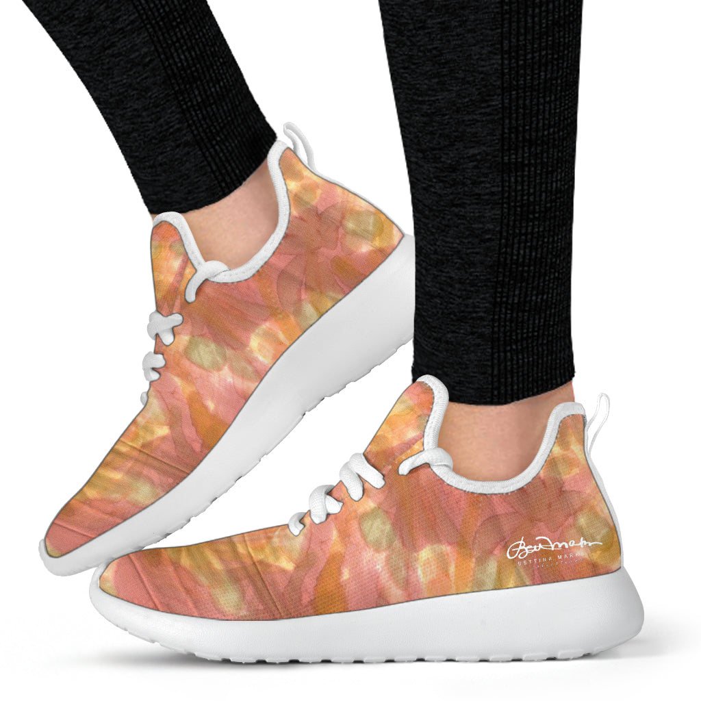 Watercolor Smudge Mesh Knit Sneakers