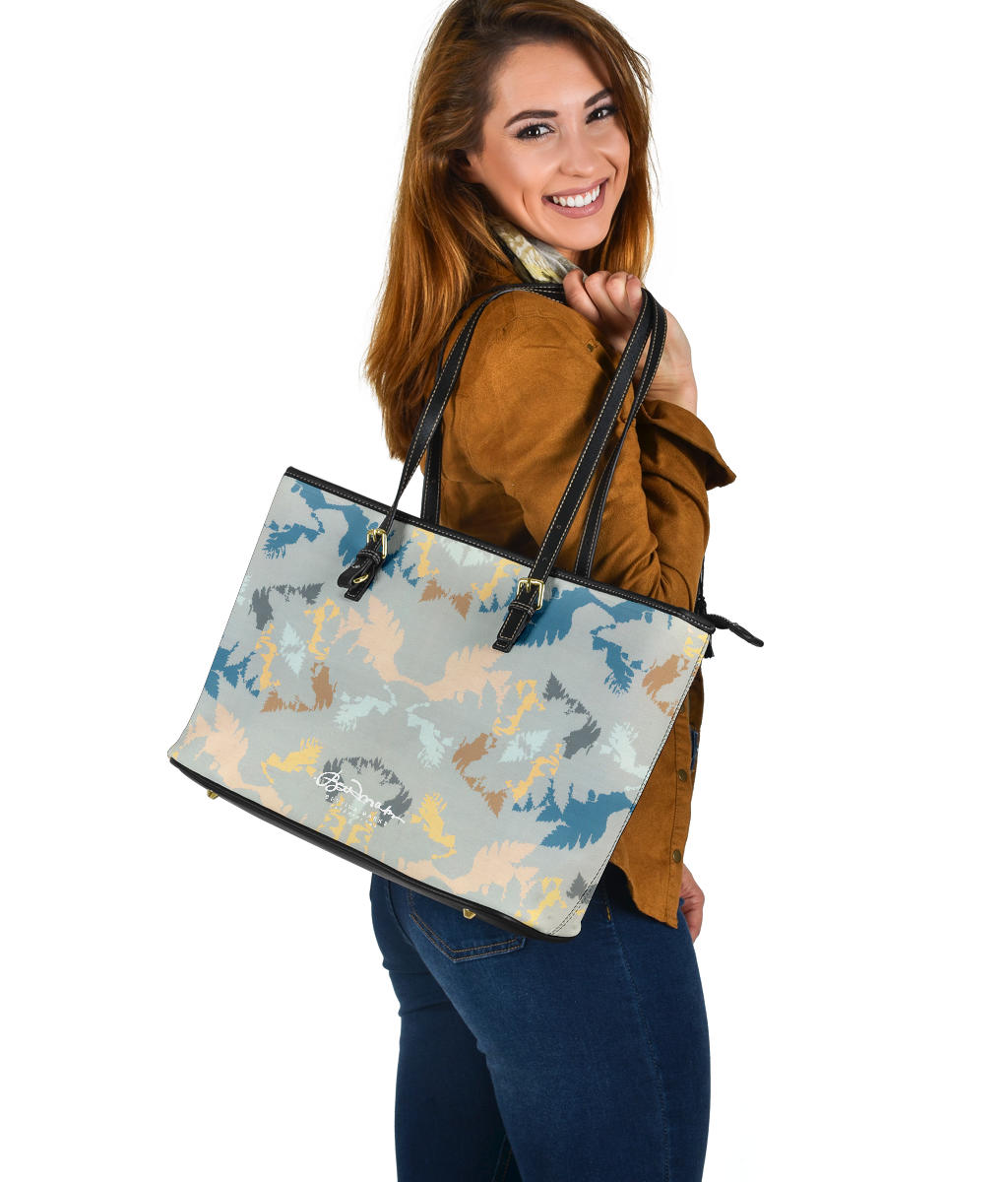 Abstract Forest Large Tote Bag