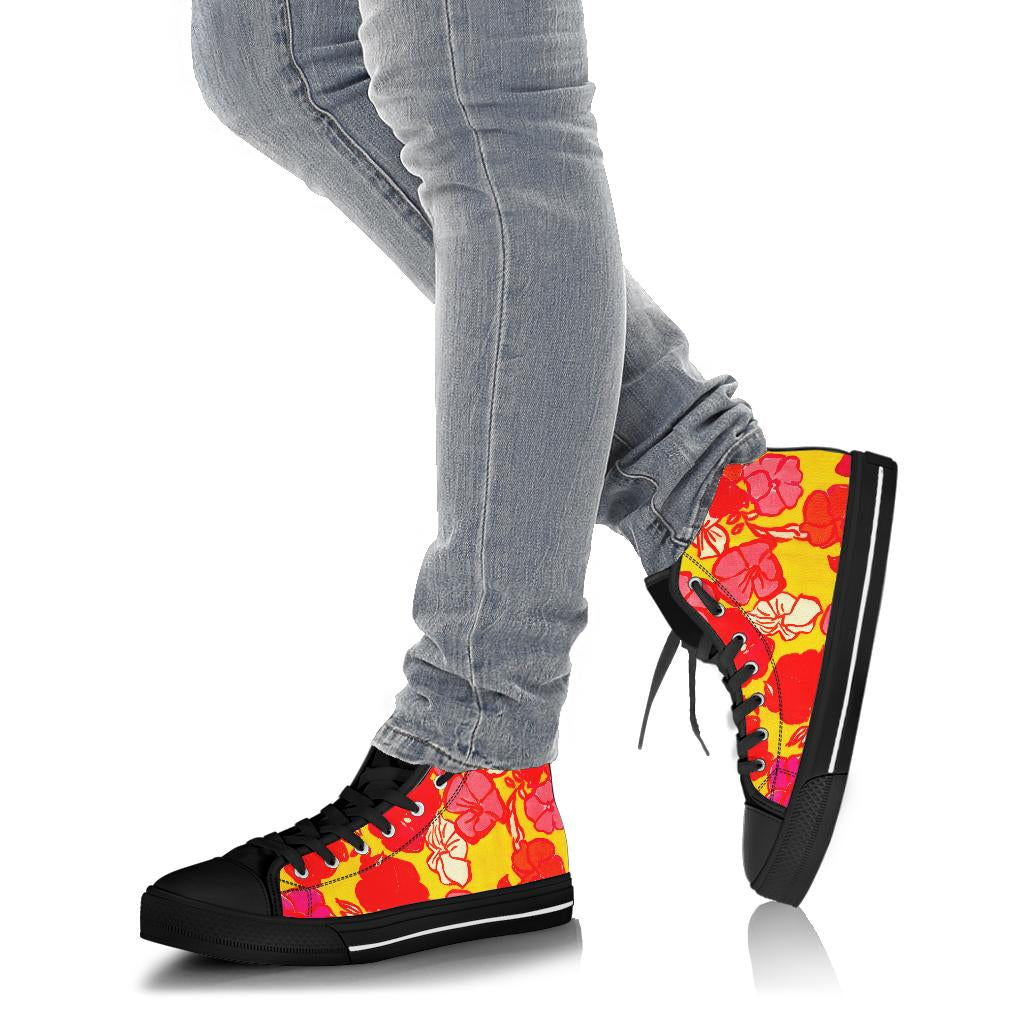 Sixties Floral High Top Sneakers