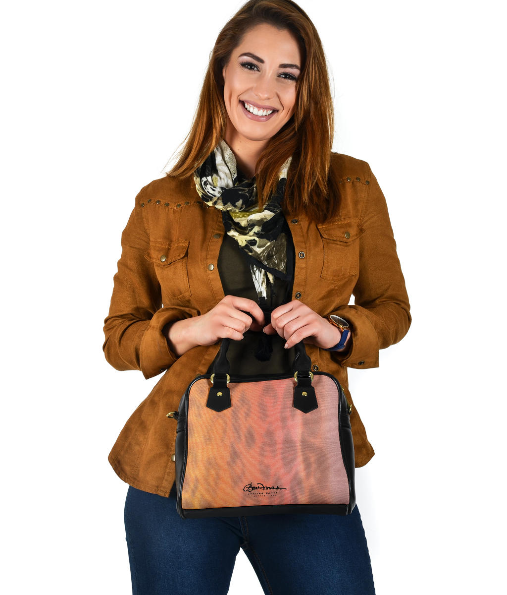 Ombre Leopard Hand Bag w Shoulder Strap