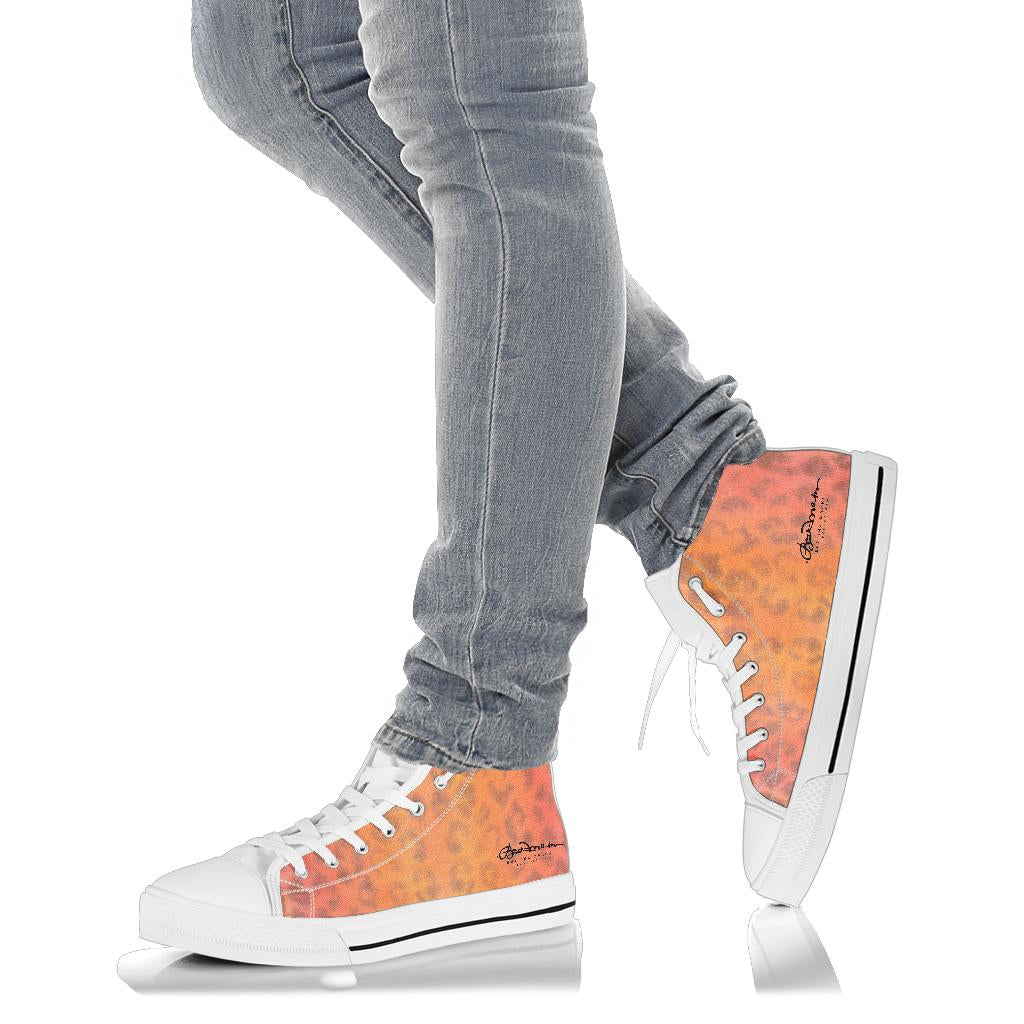 Ombre Leopard High Top Sneakers