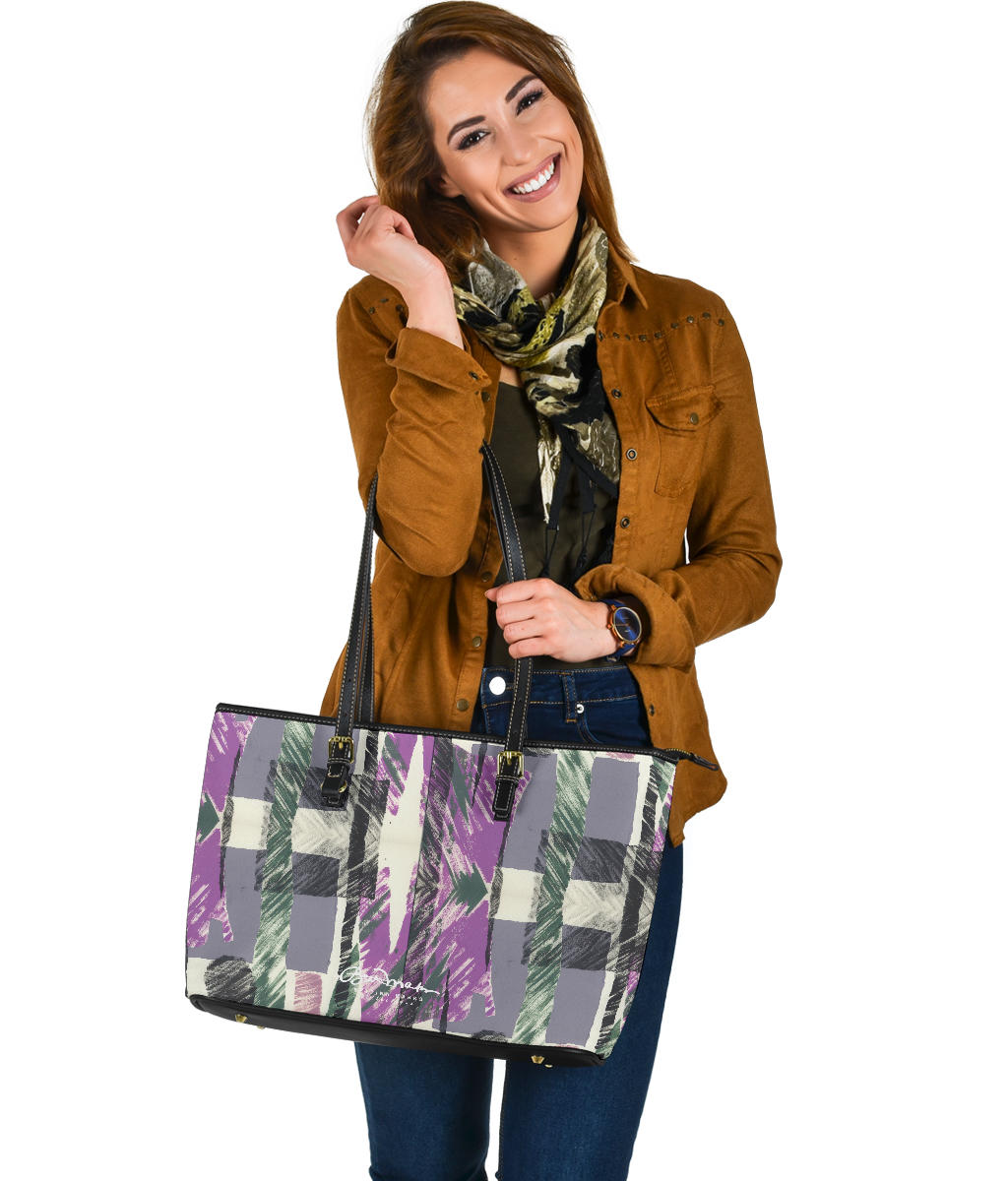 Abstract Collage Large Tote Bag