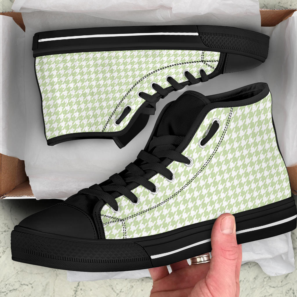 Butterfly Houndstooth High Top Sneakers
