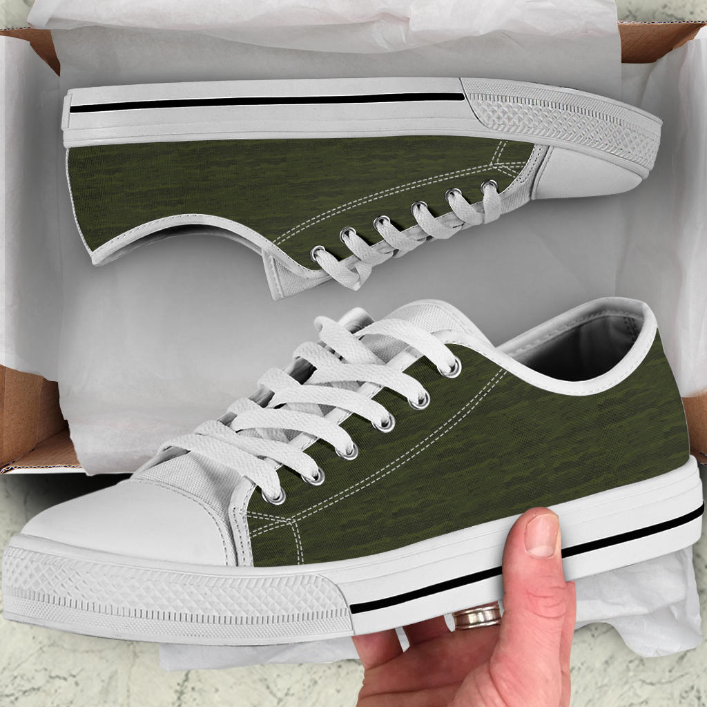Army Camouflage Lava Low Top Sneakers