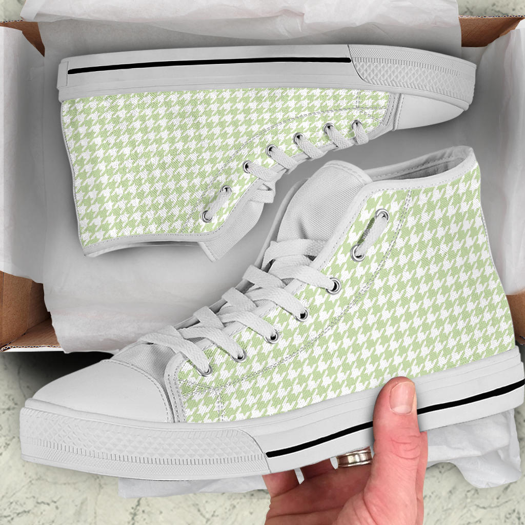 Butterfly Houndstooth High Top Sneakers