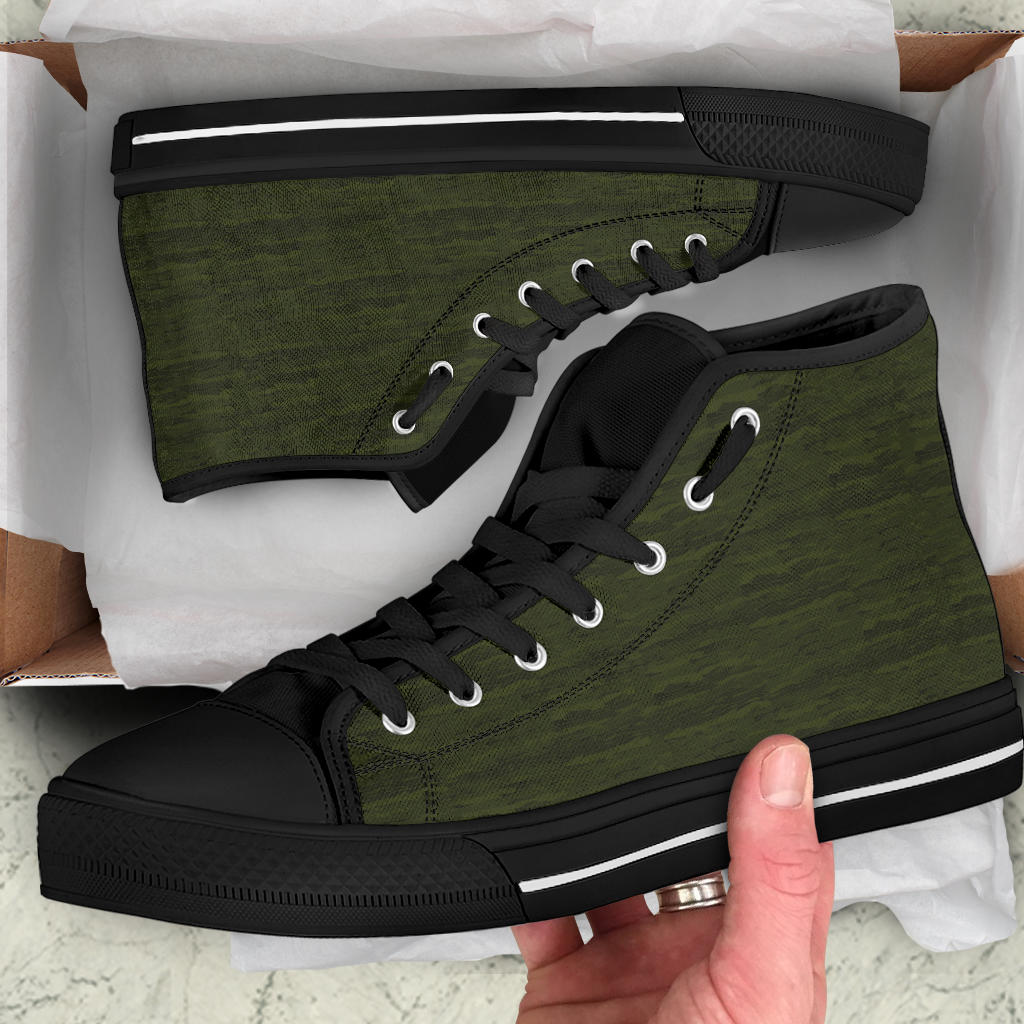 Army Camouflage Lava High Top Sneakers