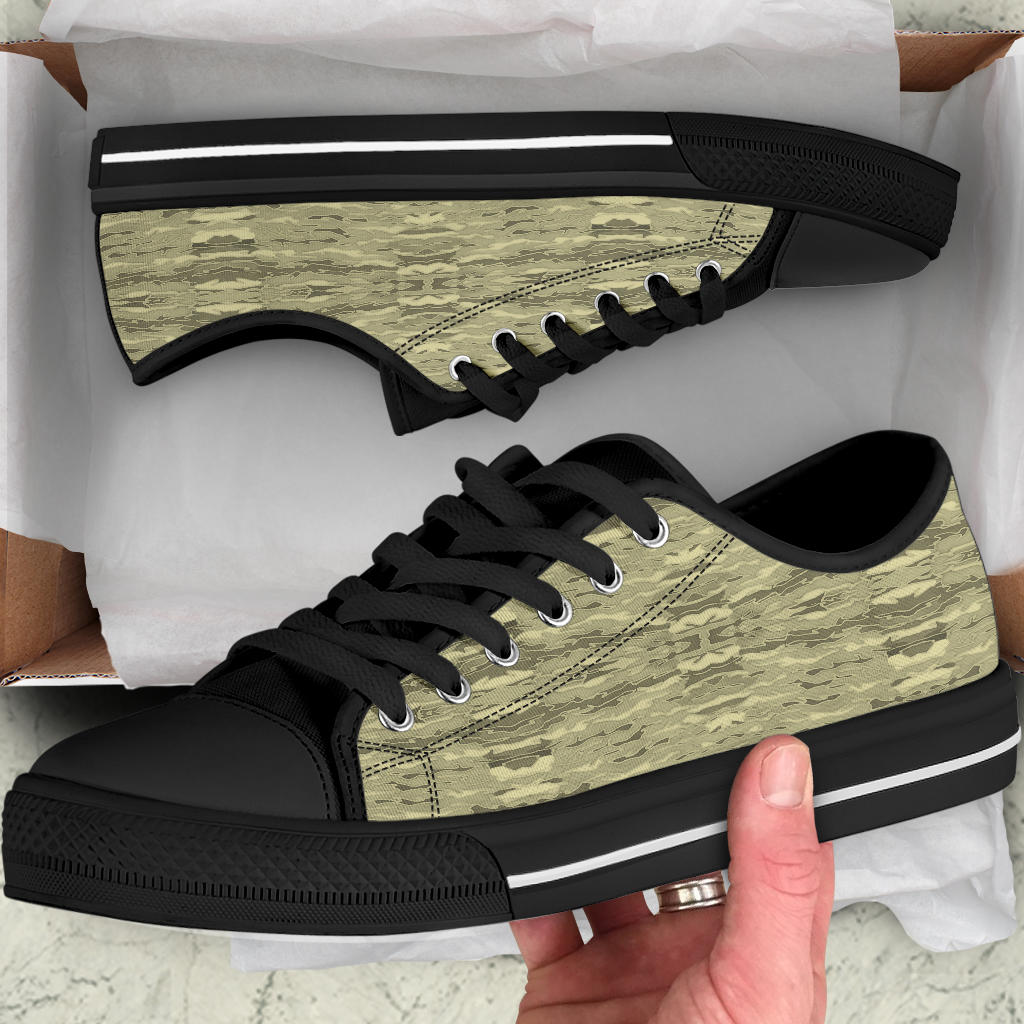 Khaki Lava Camouflage Low Top Sneakers