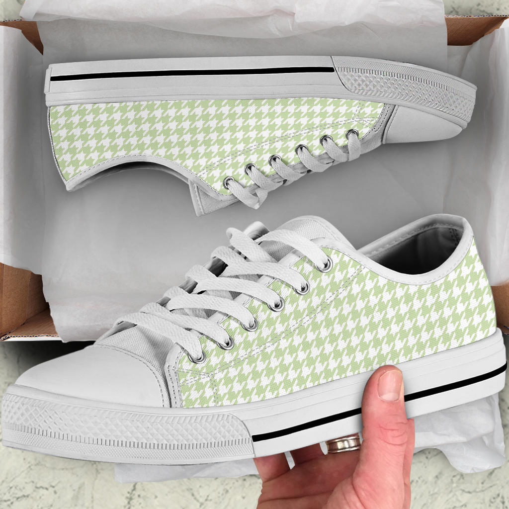 Butterfly Houndstooth Low Top Sneakers