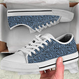 Blue Zebra Low Top Sneakers