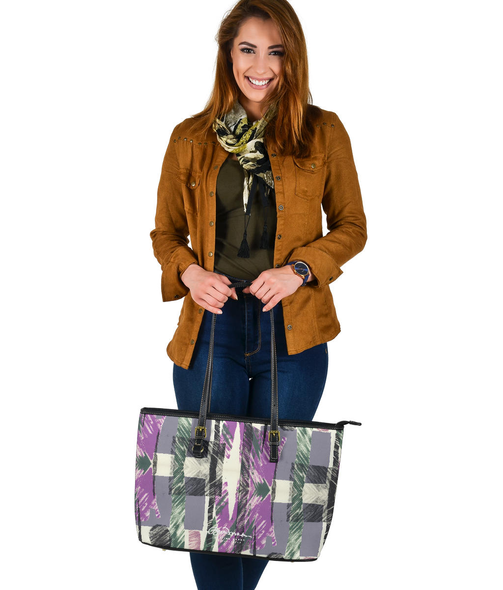 Abstract Collage Large Tote Bag