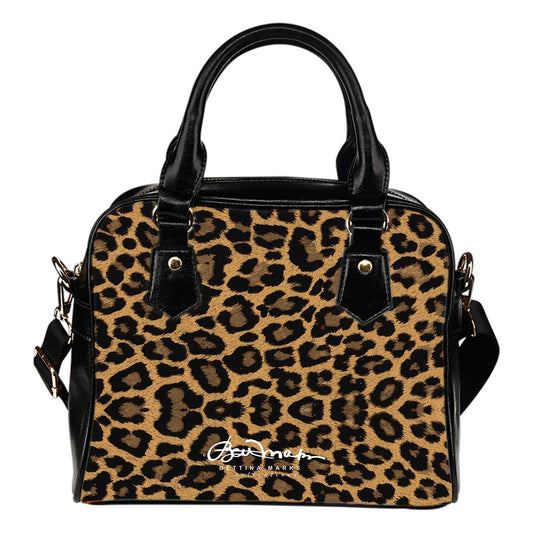 Leopard Hand Bag w Shoulder Strap