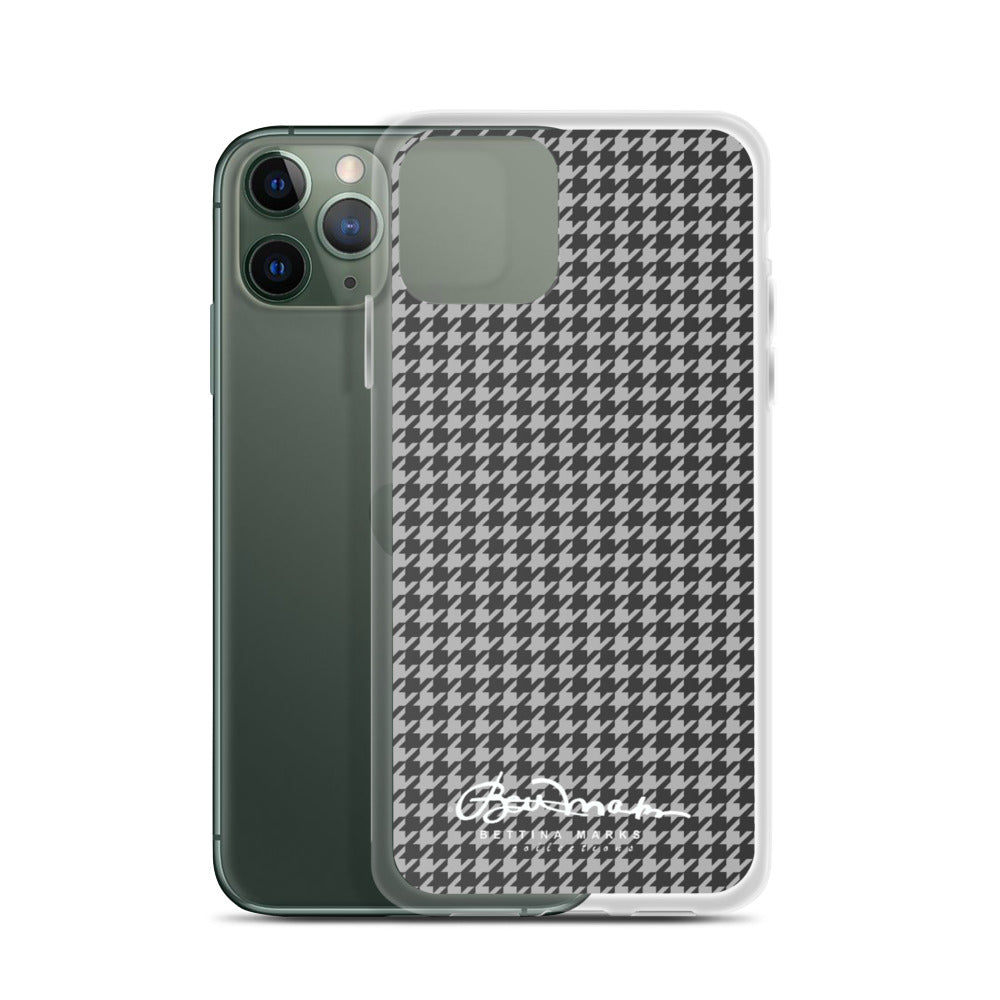 B&W Houndstooth iPhone Case