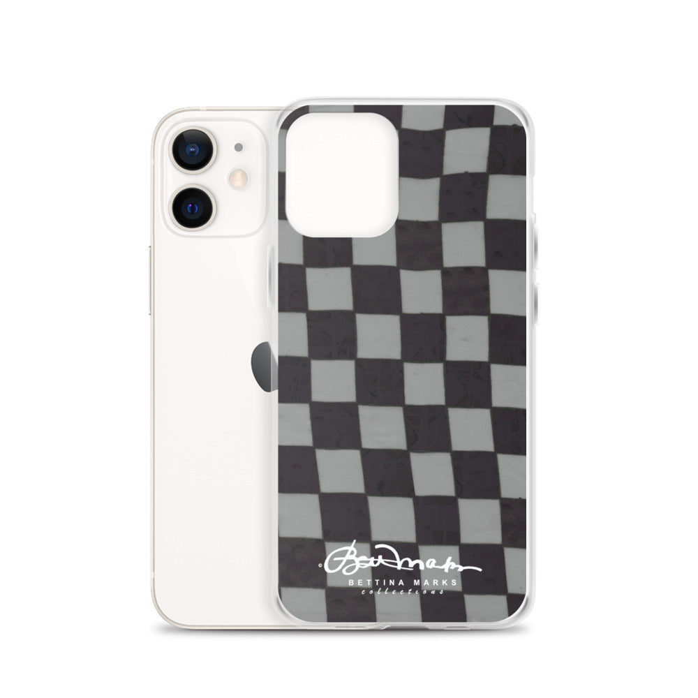 Grey Checkerboard iPhone Case