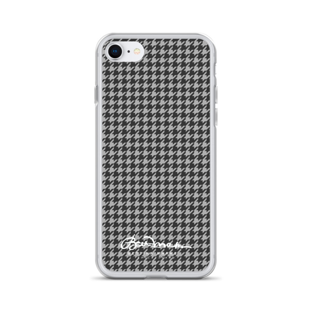 B&W Houndstooth iPhone Case