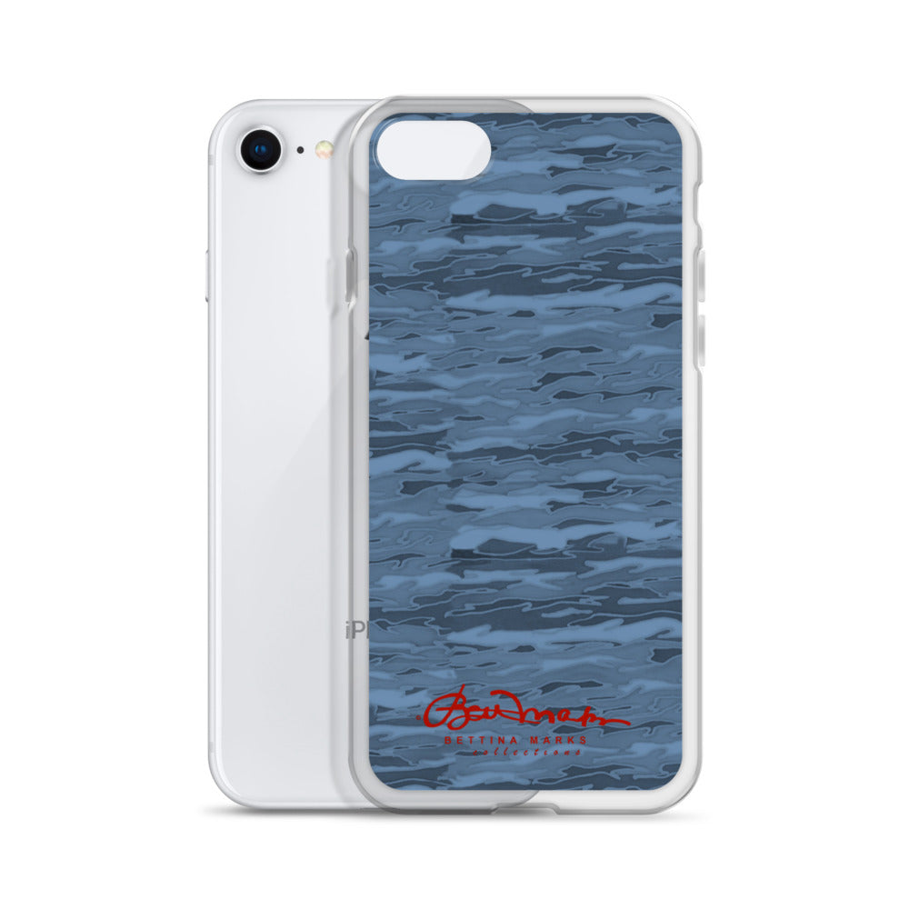 Steel Blue Camouflage Lava iPhone Case (select model)