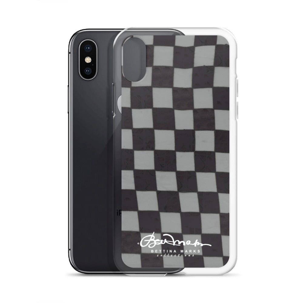 Grey Checkerboard iPhone Case